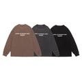 Wusu Men's Wear Japanese Fashion Brand 2025 Autumn New Letter Print Loose Large Size Round Neck Sweatshirt for Men Couples