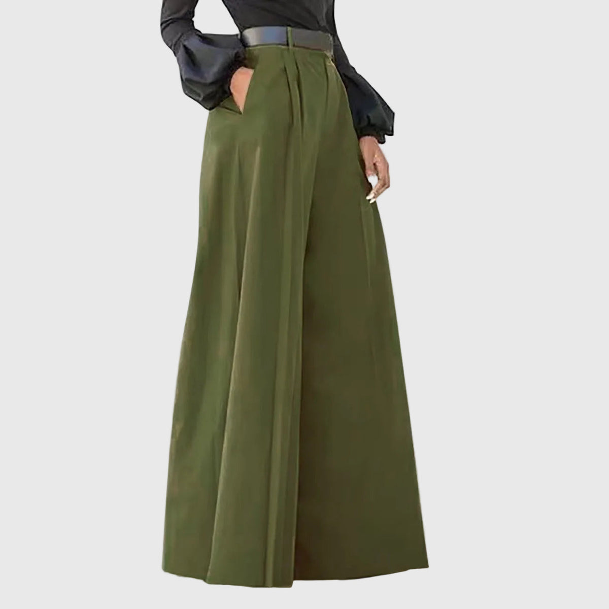 LORVENES High Waist Stretch Work Pants - LORVENES