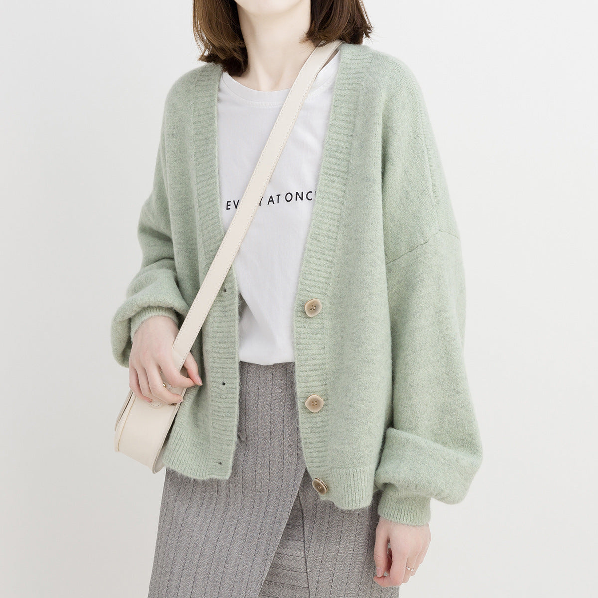 Oversized Rib Cardigan