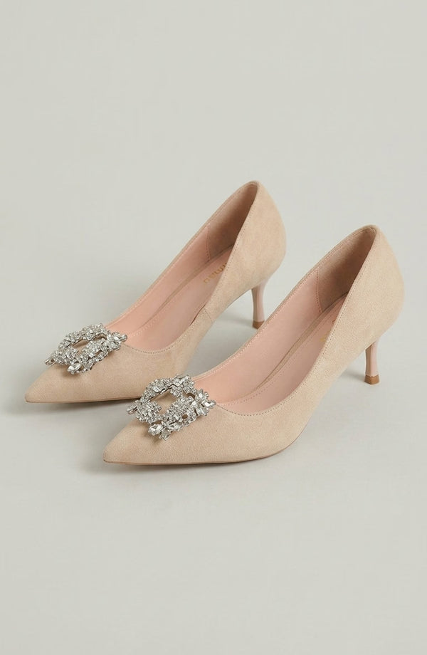 LORVENE Modern Rose Heels featuring a sleek design, elegant rose accents, and a comfortable high heel style for stylish footwear. (600x920)