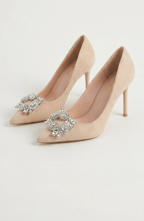 LORVENE Modern Rose Heels featuring a sleek design with rose-patterned accents and a stylish high heel silhouette. (600x920)