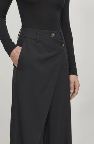 LORVENE Curve Form Pants shown from the bottom left angle, featuring a tailored fit and stylish design.