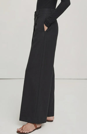 LORVENE Curve Form Pants displayed from the bottom right pose, showcasing the fit and design of the stylish pants.