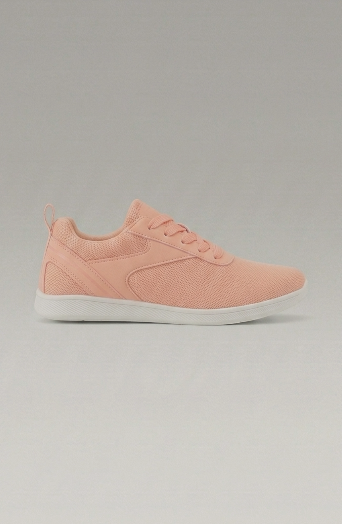 LORVENE Glide Flare Sneakers in white with stylish flare soles and laces, showcased on a neutral background.