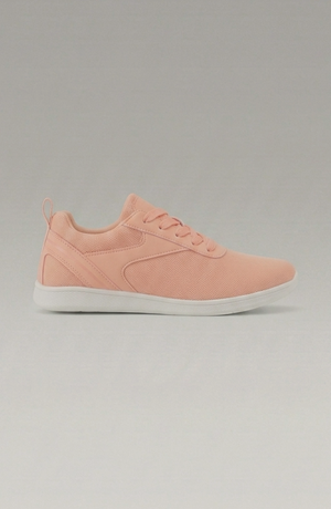 LORVENE Glide Flare Sneakers in white with stylish flare soles and laces, showcased on a neutral background.
