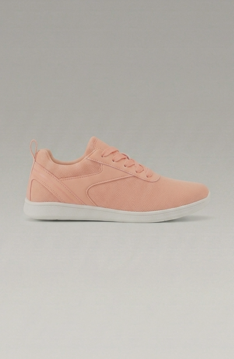 LORVENE Glide Flare Sneakers in white with stylish flare soles and laces, showcased on a neutral background.
