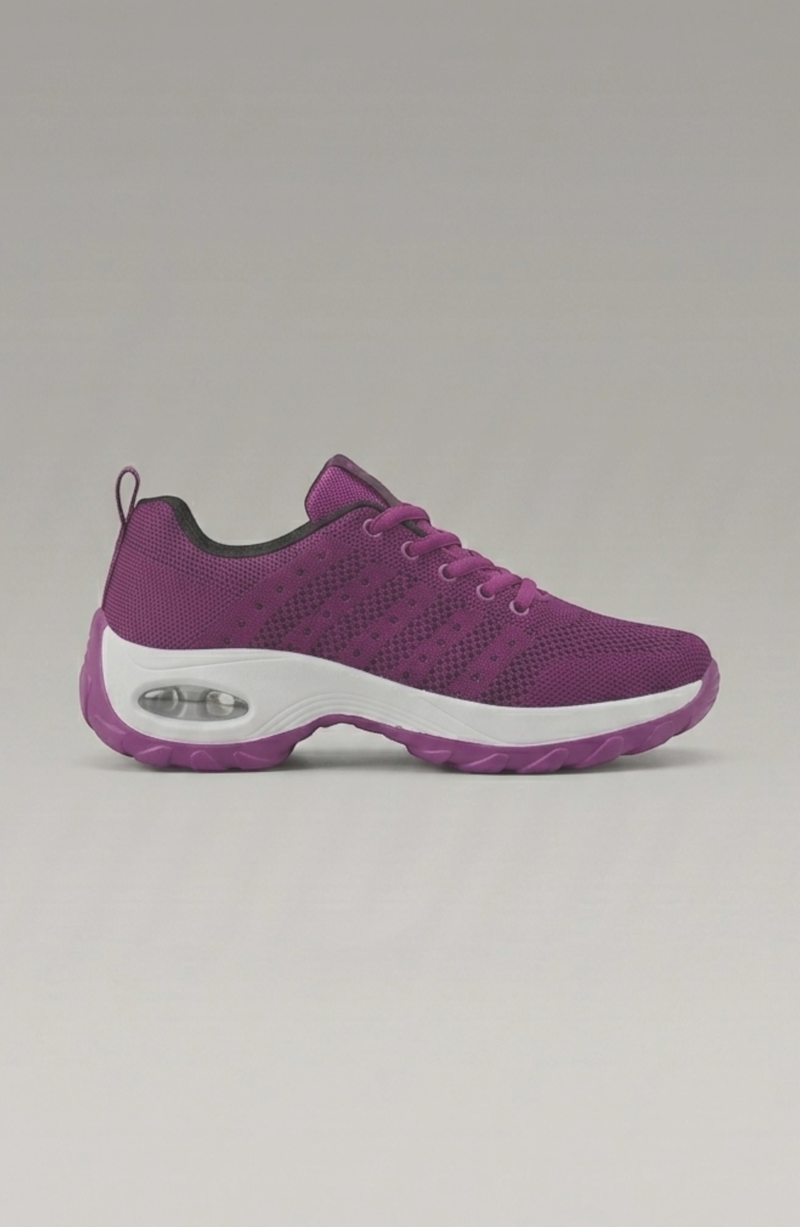 LORVENE Ice Walk Sneakers in white with traction sole and winter-friendly design, shown from front angle on a plain background.