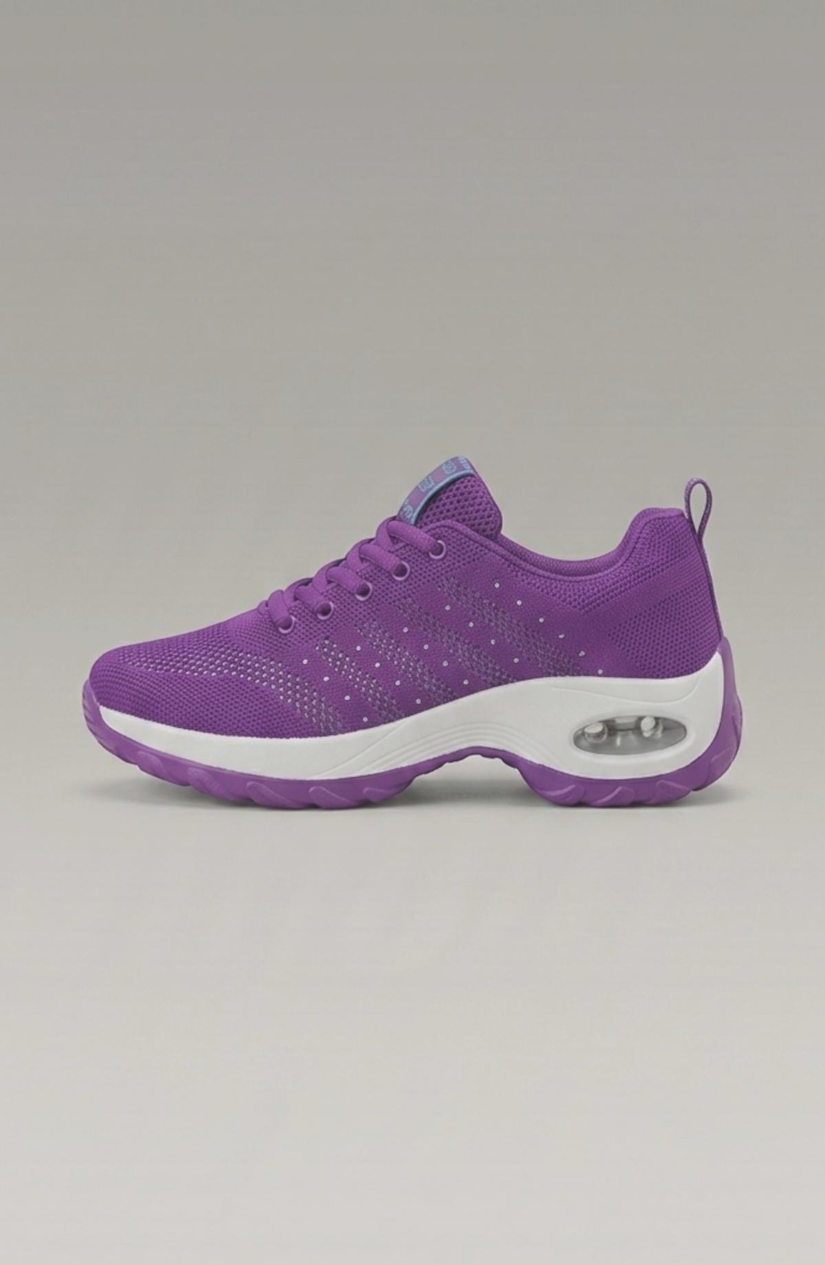 LORVENE Ice Walk Sneakers in white with traction soles, designed for winter walking and icy conditions.