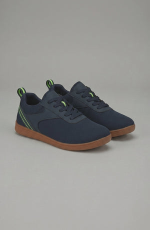 LORVENE Glide Flare Sneakers with white and black design, showcasing stylish casual footwear with flare soles and modern details.