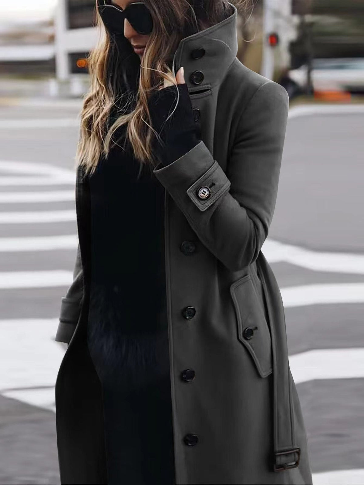 Structured Wrap Coat