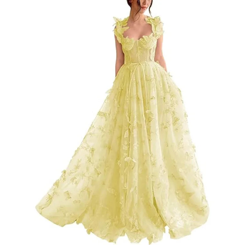 LORVENES elegant sleeveless maxi dress in flowing fabric, showcased on a hanger with a simple background.