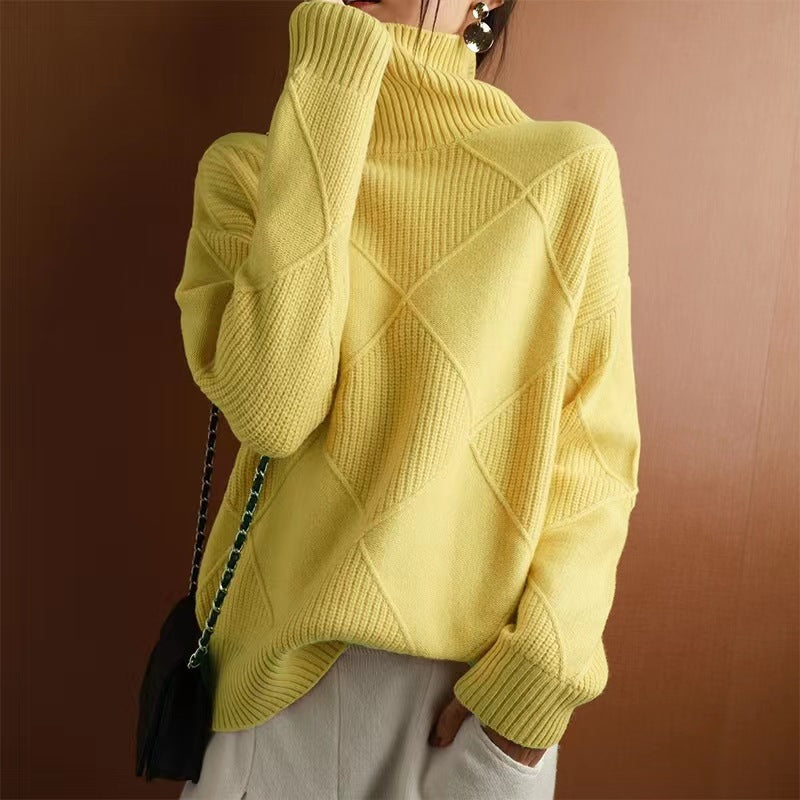 Essential Oversize High Neck Knit