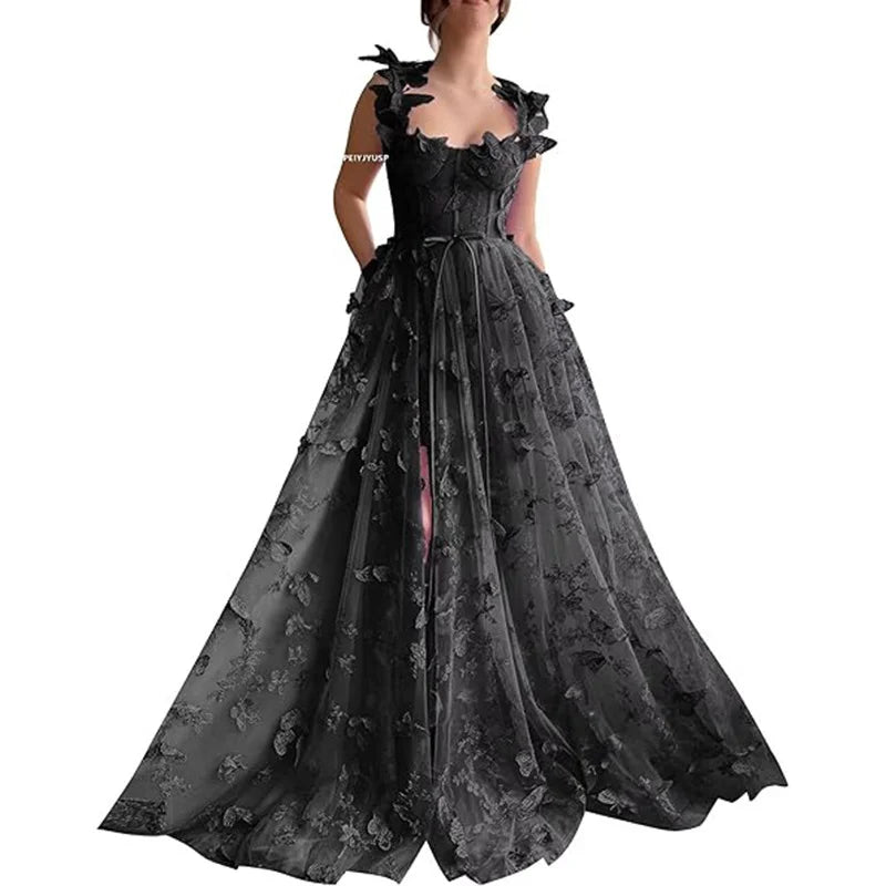 Elegant sleeveless maxi dress by LORVENES featuring a flowing silhouette and stylish design, perfect for formal occasions.