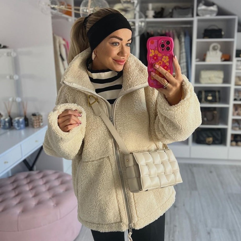 LORVENES Turtleneck Coat