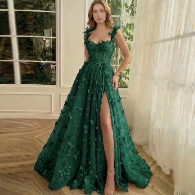 Elegant sleeveless maxi dress by LORVENES featuring a flowing fabric and stylish design, perfect for formal occasions.