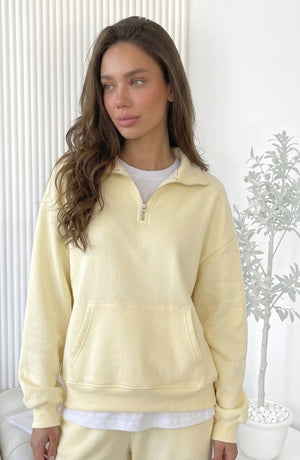 LORVENES cotton knit lounge set with long sleeve top and matching pants, soft and comfortable casual wear for relaxing at home.