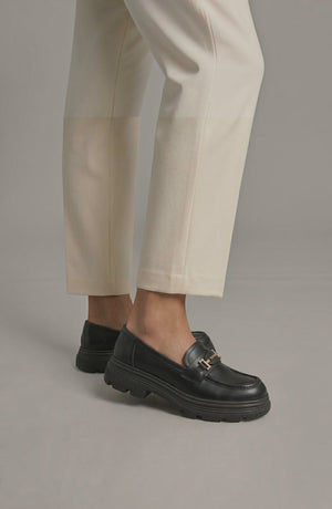 LORVENE Velvet Line Loafers in deep burgundy with a sleek design and smooth velvet texture, ideal for stylish casual wear.